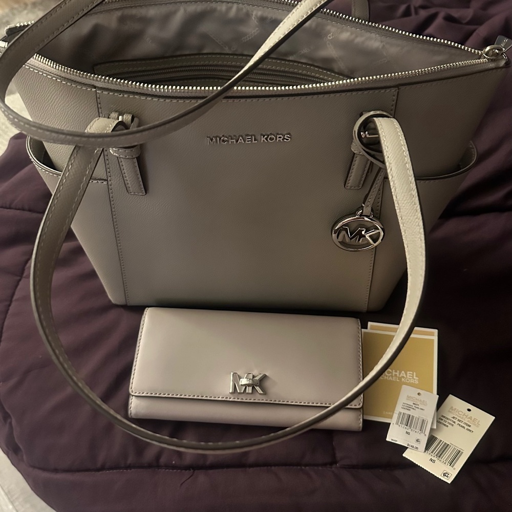 Authentic Michael Kors handbag and wallet